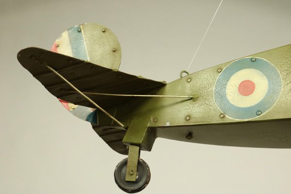 Tin Model WWI Royal Air Force Biplane, 1920s-FUP-552274