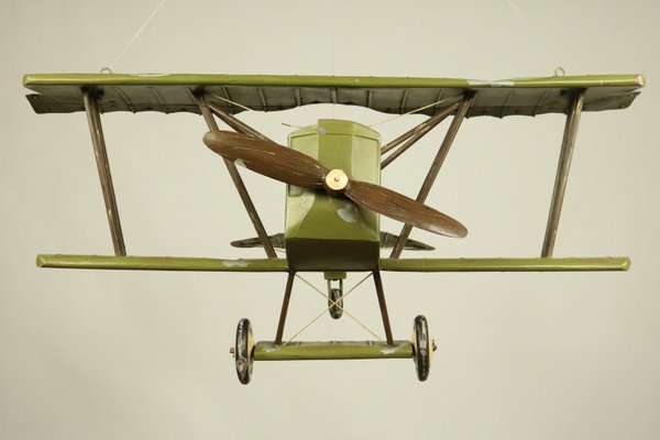 Tin Model WWI Royal Air Force Biplane, 1920s-FUP-552274