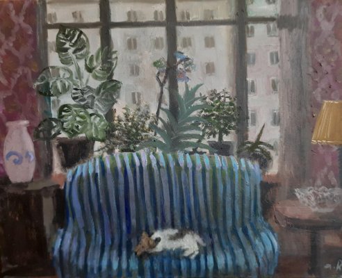 Tinatin Chkhikvishvili, Fox Terrier, 2024, Oil on Canvas-CHG-2037530