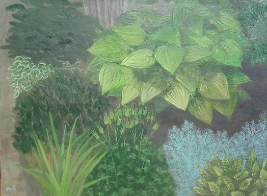 Tinatin Chkhikvishvili, Garden Plants, 2024, Oil on Canvas-CHG-2037534