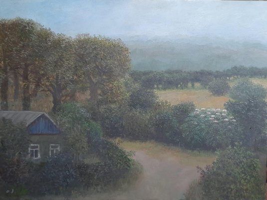 Tinatin Chkhikvishvili, House Near the Forest, 2023, Oil on Canvas-CHG-2037519