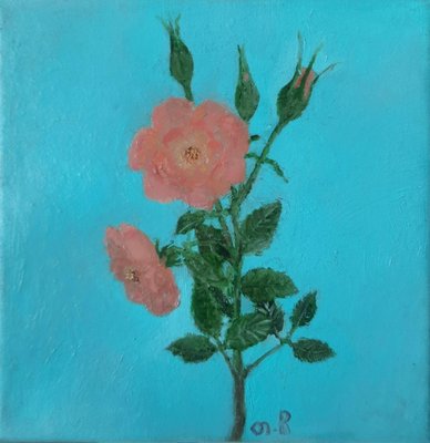 Tinatin Chkhikvishvili, Rose, 2023, Oil on Canvas-CHG-2037521