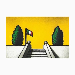 Tino Stefanoni, Bandiera, 1997, Colored Screenprint-PLZ-1180493