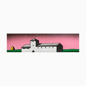 Tino Stefanoni, Casolare rosa, 1990, Serigraph-PLZ-1180769