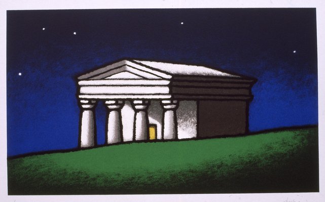 Tino Stefanoni, Tempio, 1997, Colored Screenprint-PLZ-1180501