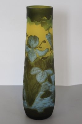 Tip Vase with Dragonfly and Frog by Gallé, 1980s-BCR-2043402