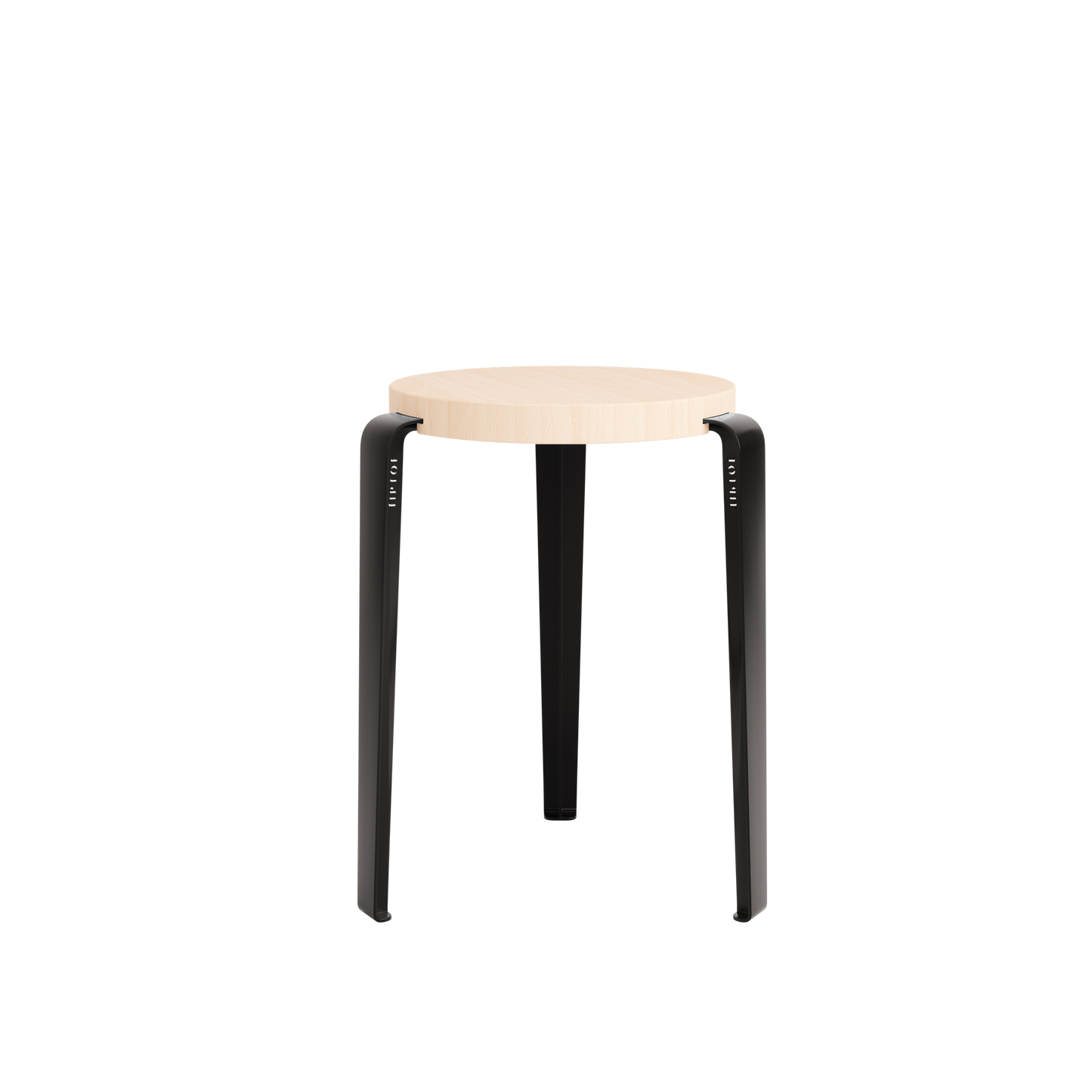 LOU Stool by TipToe #Beechwood/Graphite Black