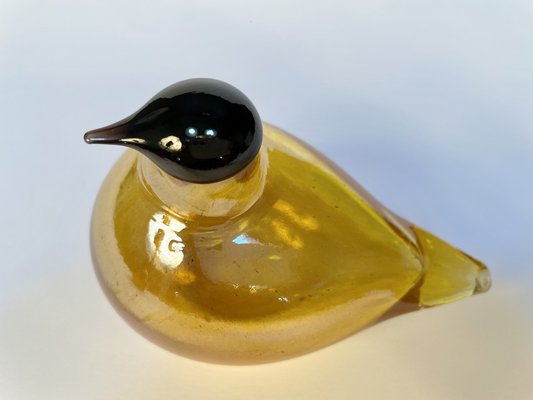 Tirri Mouth-Blown Glass Art Birds by Oiva Toikka for Iittala, Finland 1980s, Set of 2-JP-1702588