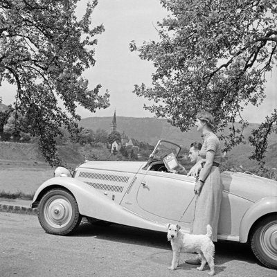 To Neckargemuend Mercedes Benz Car Near Heidelberg, Germany 1936, Printed 2021-DYV-990653