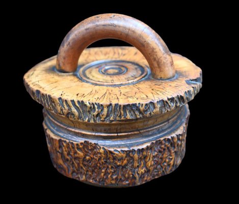 Tobacco Pot in Burl Wood, 19th Century-RIK-1764089