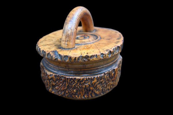 Tobacco Pot in Burl Wood, 19th Century-RIK-1764089