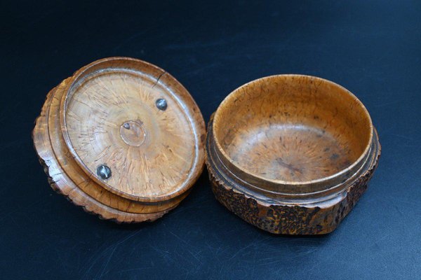 Tobacco Pot in Burl Wood, 19th Century-RIK-1764089