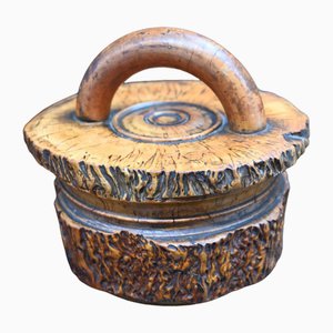 Tobacco Pot in Burl Wood, 19th Century-RIK-1764089