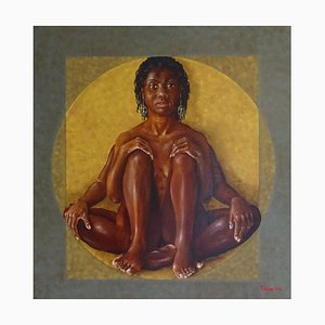 Tobias Harrison, Vitrurian Woman, 2019, Oil on Canvas-CHG-916459