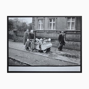 Toddlers' Excursion in a Handcart Postwar, 1950s-DYV-701199