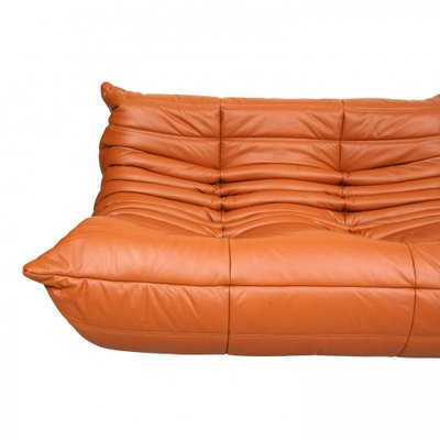 Togo 2-Seater Sofa in Cognac Classic Leather by Michel Ducaroy for Ligne Roset, 1970s-MTD-1400847