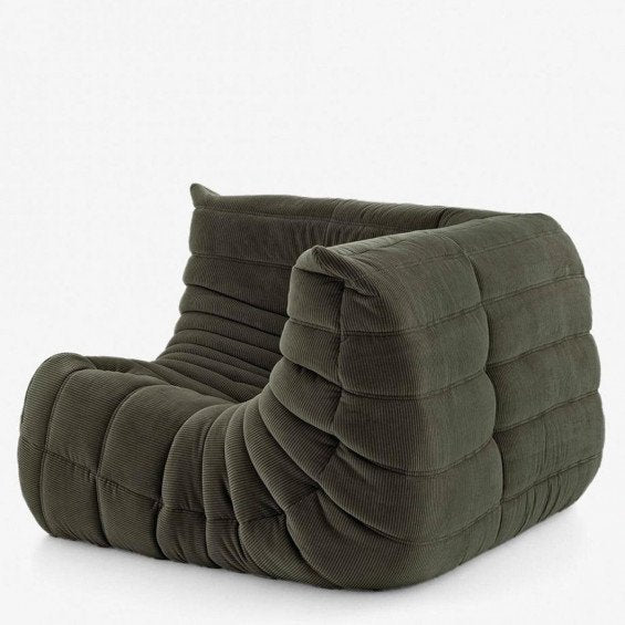 TOGO CORNER SEAT - Corner armchair with removable cover (Upholstery Material - Fabric ACATE) by Ligne Roset