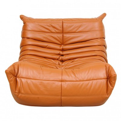 Togo Lounge Chair in Cognac Leather by Michel Ducaroy for Ligne Roset, 1970s-MTD-1400680