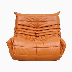 Togo Lounge Chair in Cognac Leather by Michel Ducaroy for Ligne Roset, 1970s-MTD-1400680