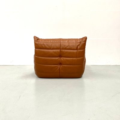 Togo Lounge Chair in Dark Cognac Leather by Michel Ducaroy for Ligne Roset-XLZ-2020158