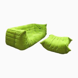 Togo Sofa and Ottoman by Michel Ducaroy for Ligne Roset, 1990s, Set of 2-BW-1791131