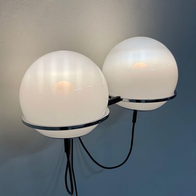 Tolkien ‘Lord of the Rings’ Wall Lamp with Two Morning Mist Glass Balloons by Raak, 1970s-ZT-1297606