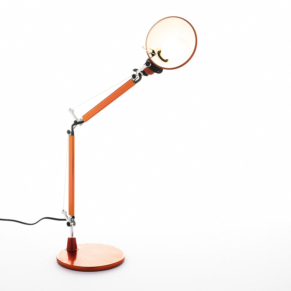 Tolomeo Micro Table Lamp (Body+Base) by Artemide #Anodized orange