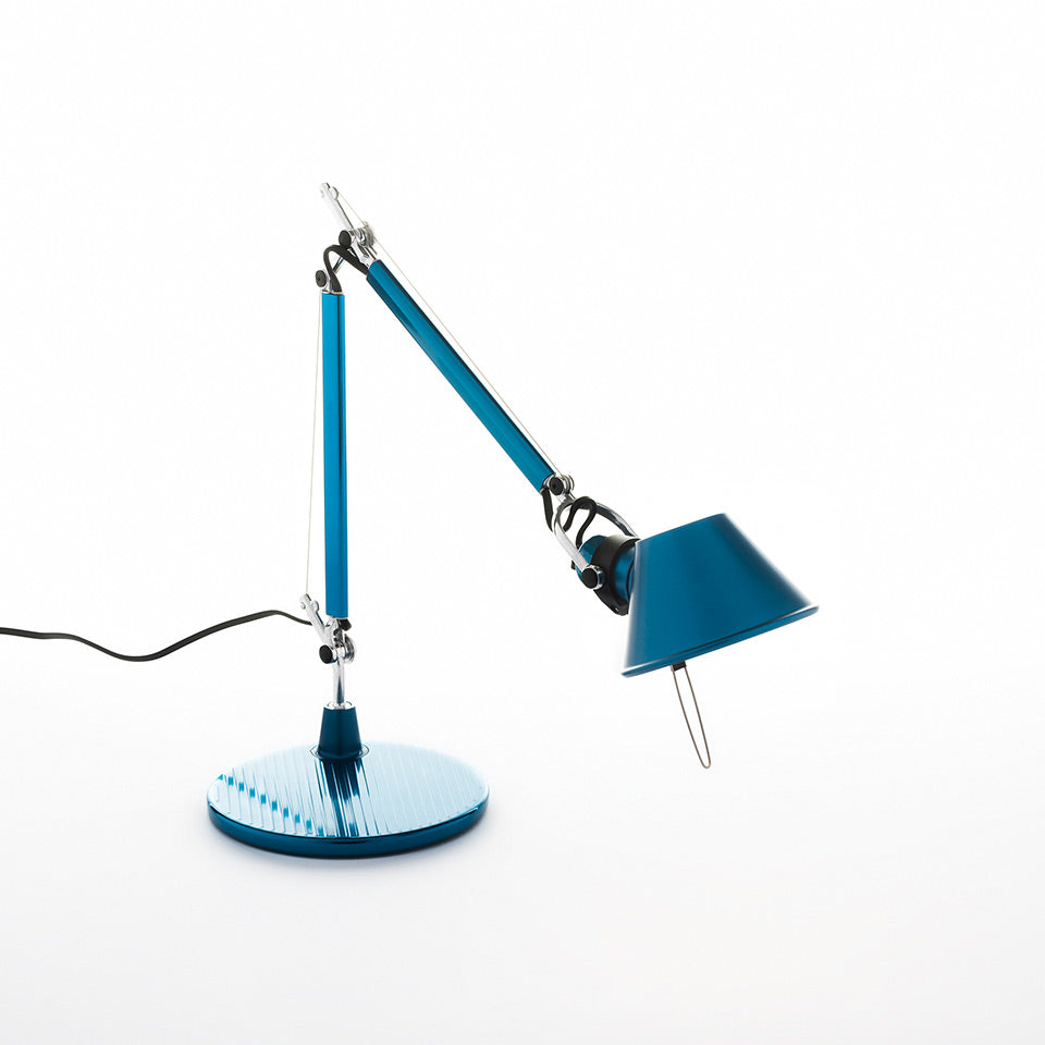 Tolomeo Micro Table Lamp (Body+Base) by Artemide #Anodized blue