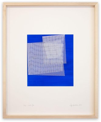 Tom Henderson, Moiré Cobalt Blue, Acrylic on Paper, 2019-RMD-1443788