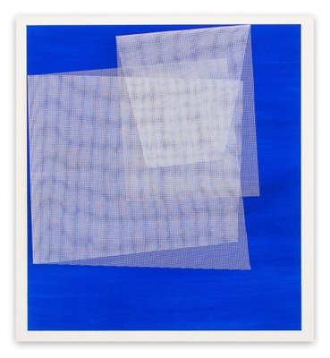 Tom Henderson, Moiré Cobalt Blue, Acrylic on Paper, 2019-RMD-1443788