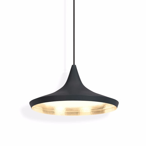 Beat Pendant Lamp Wide by Tom Dixon #Black LED