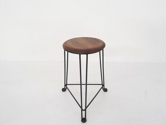 Tomado Metal and Wooden Model 550 Stool, The Netherlands-ZO-873951