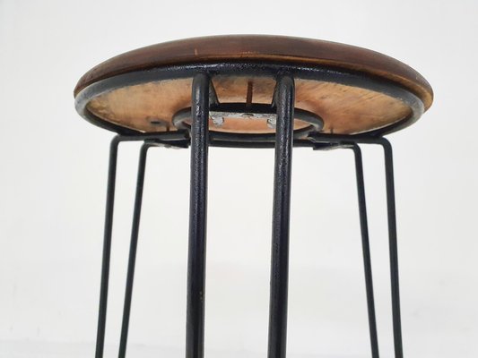 Tomado Metal and Wooden Model 550 Stool, The Netherlands-ZO-873951