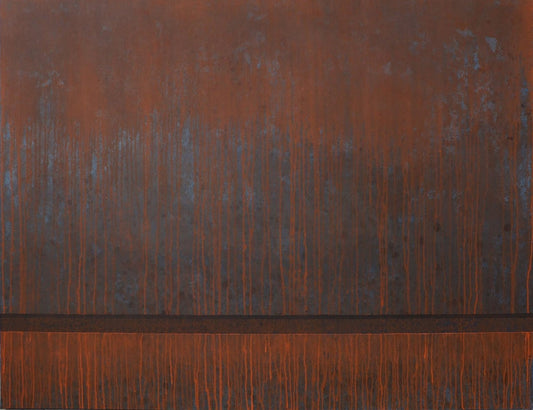 Tomasz Mistak, Corten Steel Plate 08, 2015, Acrylic on Canvas