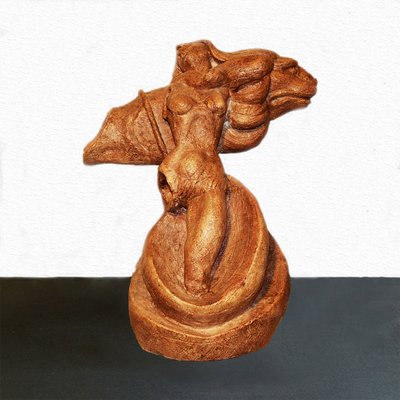 Toni Boni, Lion Tamer, 1950s, Terracotta Sculpture-TIT-786955