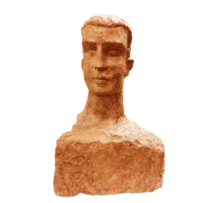 Toni Boni, Virile Bust, 1957, Terracotta Sculpture-TIT-786983