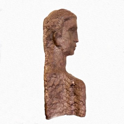 Toni Boni, Virile Bust, 1957, Terracotta Sculpture-TIT-786983