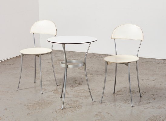 Tonietta Chairs & Trevi Table by Enzo Mari for Zanotta, 1985, Set of 3-BPT-1730239