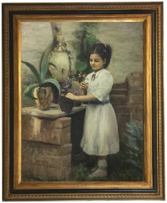 Tonino Manna, Italian School Child's Portrait, 2002, Oil on Canvas-YUW-1317656