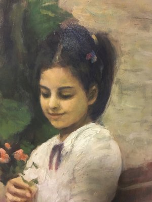 Tonino Manna, Italian School Child's Portrait, 2002, Oil on Canvas-YUW-1317656