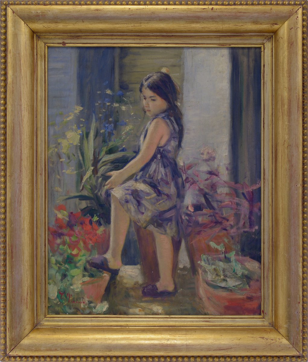 Tonino Manna, Scene, Oil on Canvas, Italy, Framed