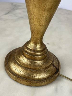 Torch Table Lamp in Gilt Beech, Italy, 1980s-YST-1740654