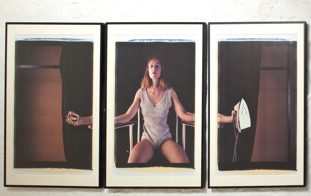 Toto Frima, Self Portrait Triptych, 1990, Polaroids, Framed, Set of 3-LPM-1442129