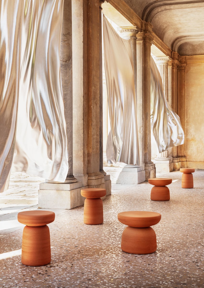Tototò side table, terracotta