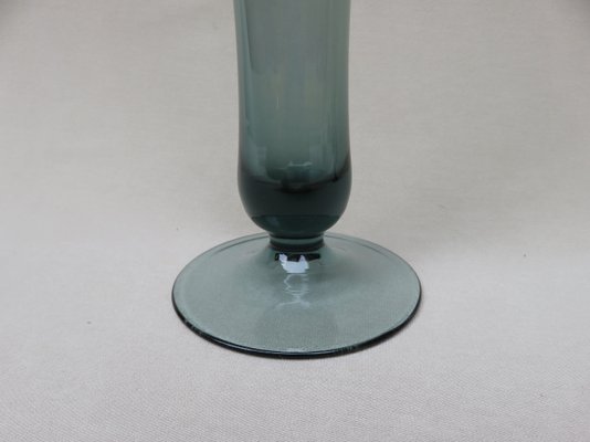 Tourmaline Glass Vases by Wilhelm Wagenfeld for WMF, 1950s, Set of 6-EY-655893