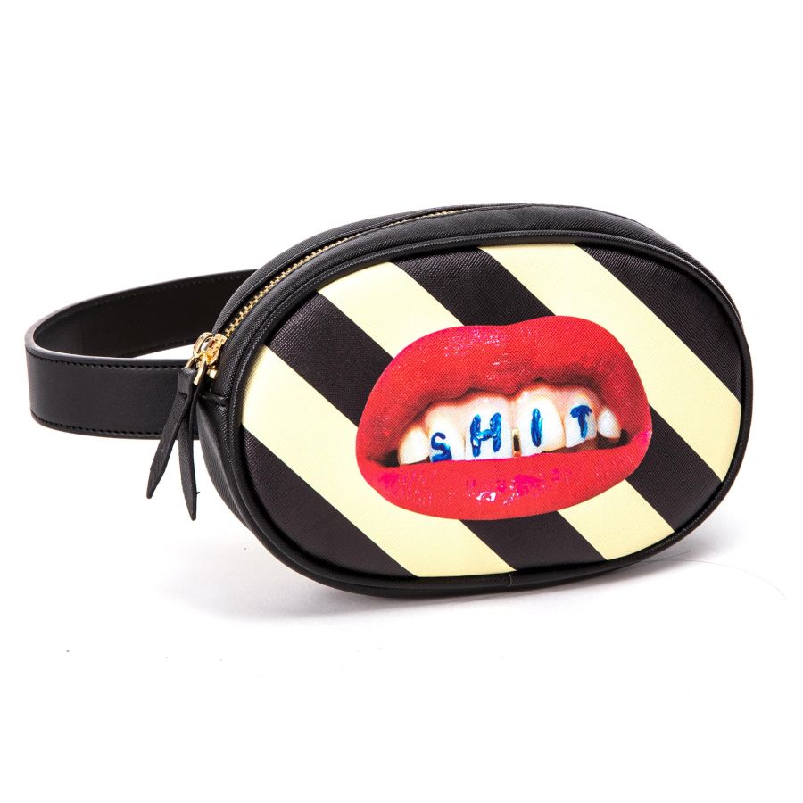 Waist Bag Shit Striped by Seletti