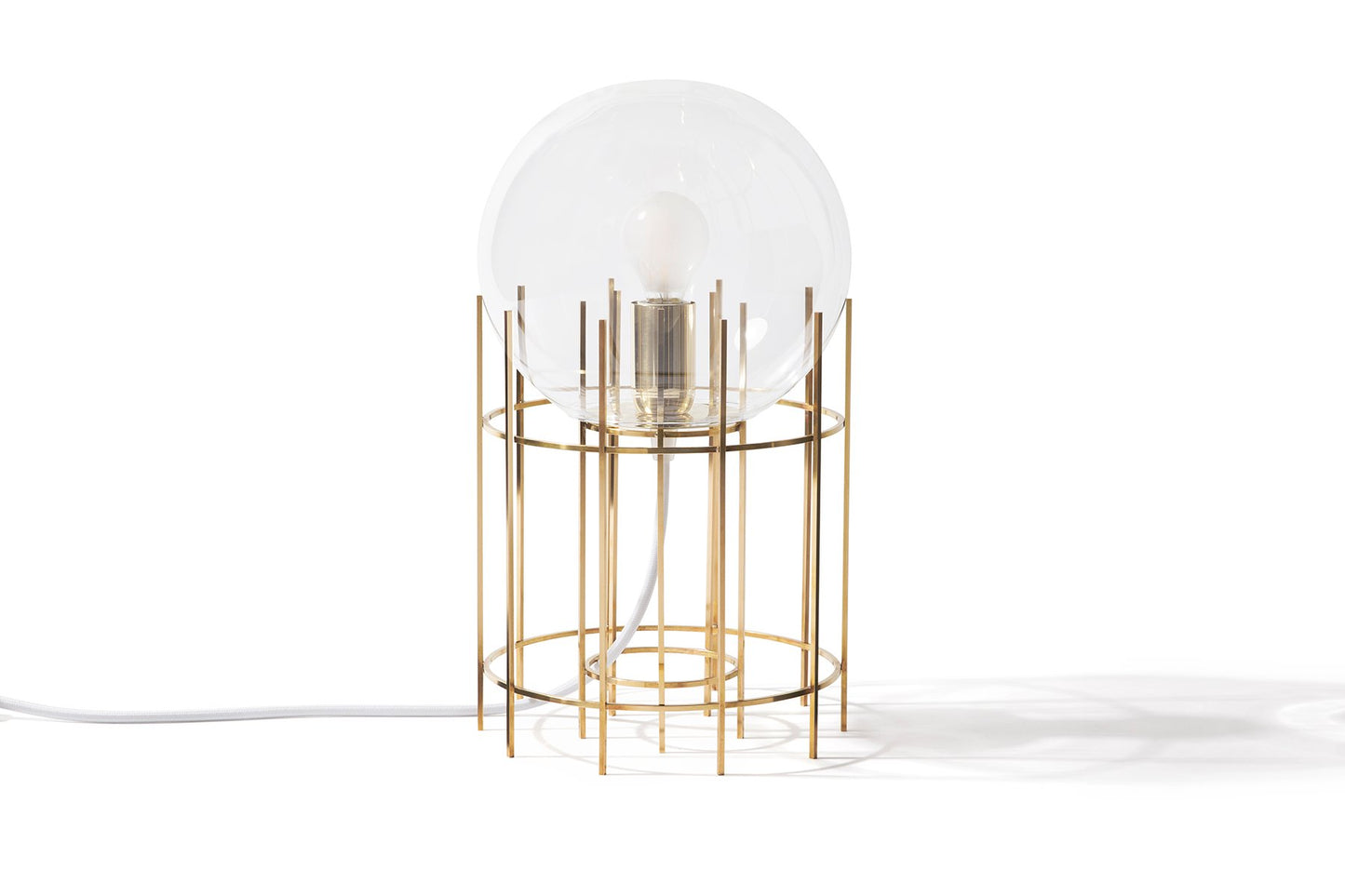 Tplg#3 Handmade Polished Brass Table Lamp from Daythings