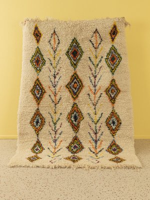 Traditional Berber Beige Rug-GPP-1317752