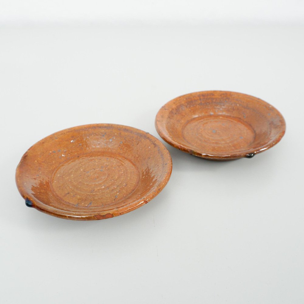 Traditional Ceramic Tea Cups, 1950s, Set of 2