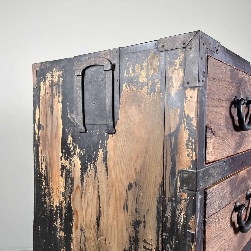 Traditional Japanese Kimono Chest of Drawers, 1890s